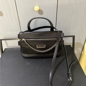 Marc Jacobs Black Crossbody Bag with Silver Chain